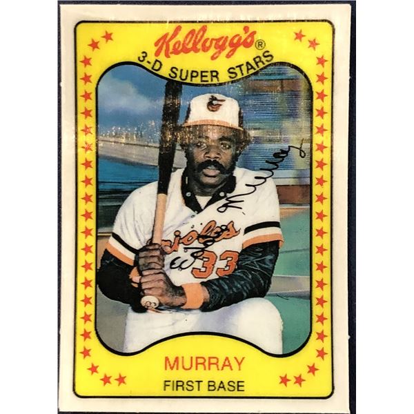 1981 KELLOGGS 3-D EDDIE MURRAY (HOF)