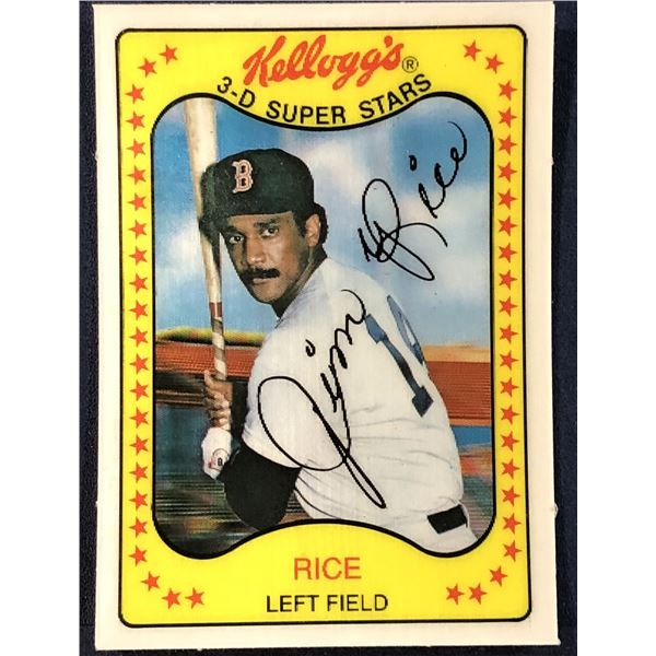 1981 KELLOGGS 3-D JIM RICE
