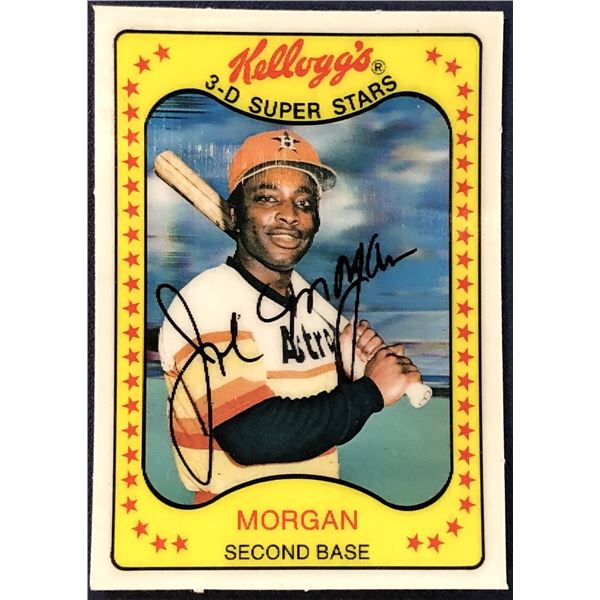 1981 KELLOGGS 3-D JOE MORGAN (HOF)