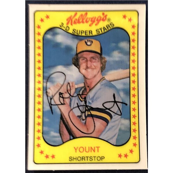 1981 KELLOGGS 3-D ROBIN YOUNT (HOF)