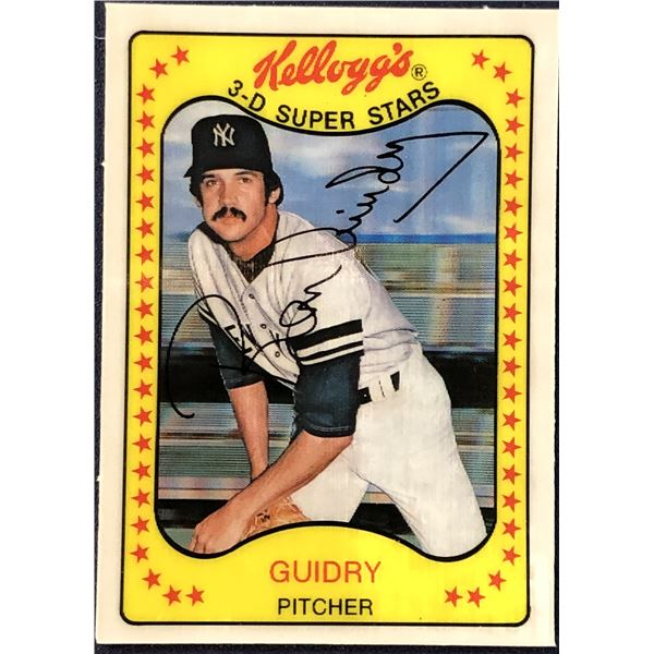 1981 KELLOGGS 3-D RON GUIDRY (HOF)