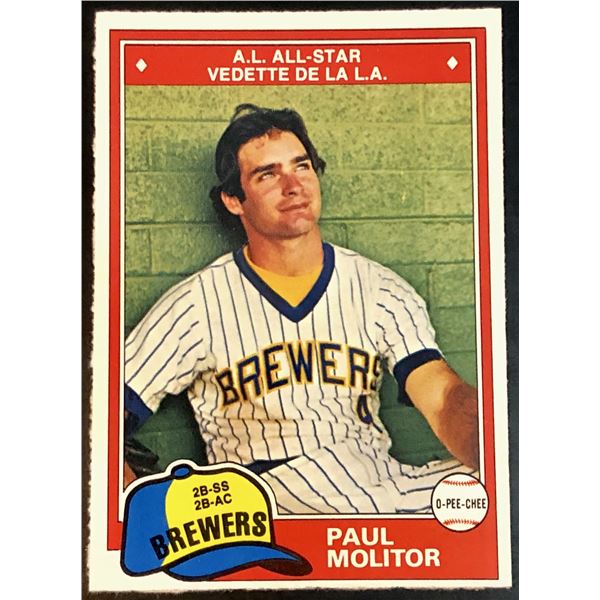 1981 O-PEE-CHEE PAUL MOLITOR (HOF)