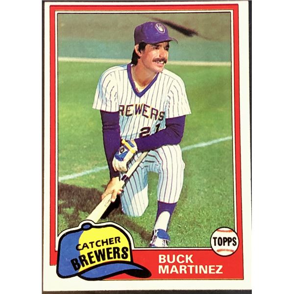 1981 TOPPS BUCK MARTINEZ