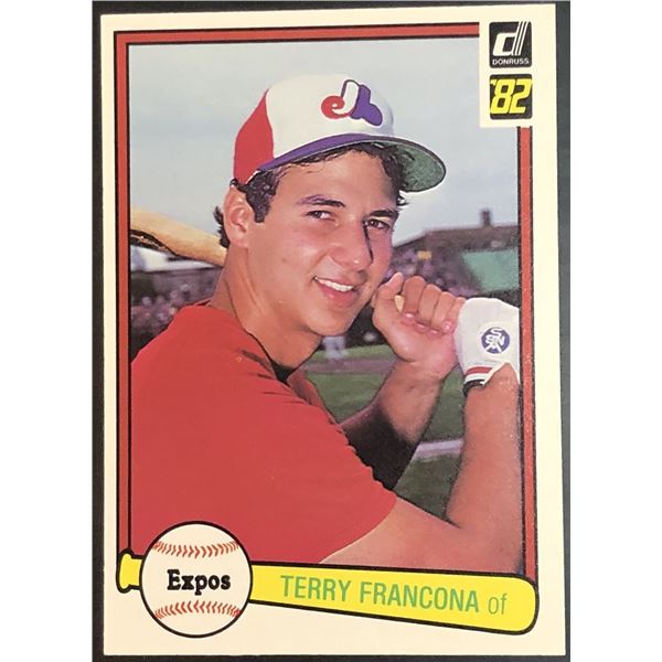 1982 DONRUSS TERRY FRANCONA ROOKIE CARD
