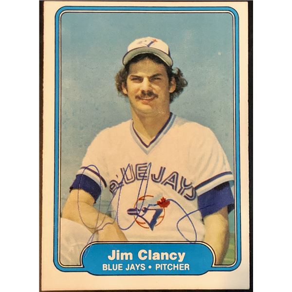 1982 FLEER JIM CLANCY SIGNED