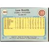 Image 2 : 1982 FLEER LEE SMITH (HOF) ROOKIE CARD