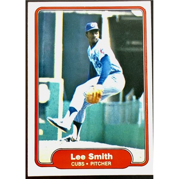 1982 FLEER LEE SMITH (HOF) ROOKIE CARD - ERROR CARD