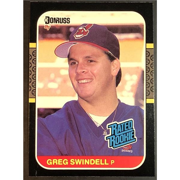 1987 DONRUSS GREG SWINDELL ROOKIE CARD