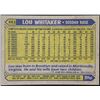Image 2 : 1987 TOPPS LOU WHITAKER