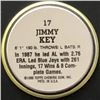 Image 2 : 1988 TOPPS BASEBALL COINS - JIMMY KEY