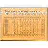 Image 2 : 1988 TOPPS DENNIS MARTINEZ