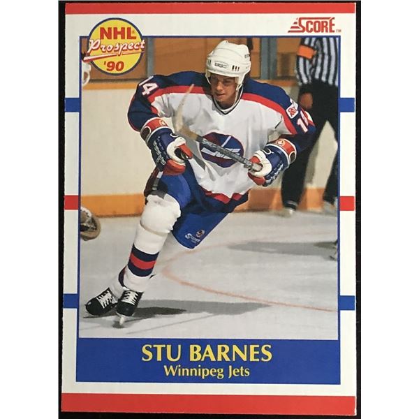 1990-91 SCORE STU BARNES ROOKIE CARD