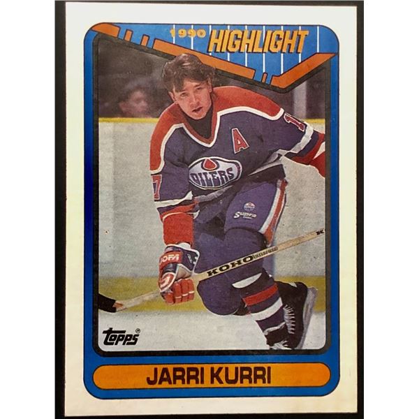 1990-91 TOPPS JARI KURRI (HOF)