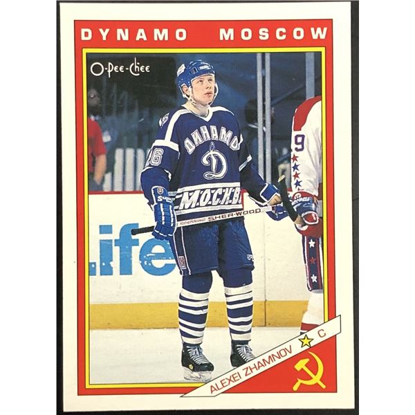 1991-92 O-PEE-CHEE ALEXEI ZHAMNOV ROOKIE CARD