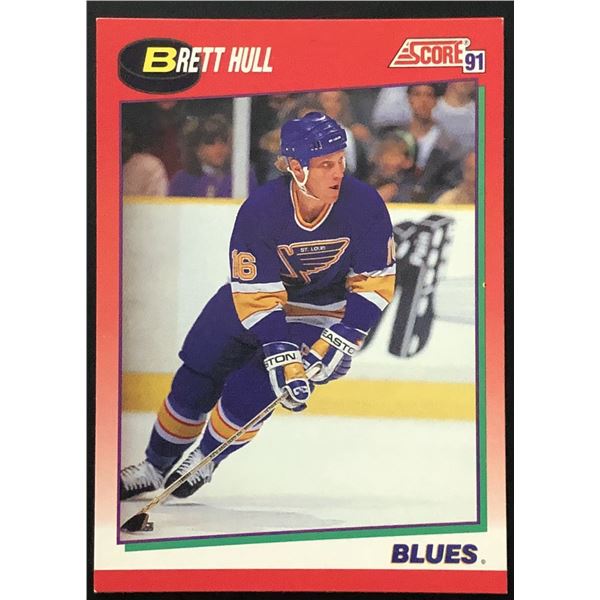 1991-92 SCORE BRETT HULL (HOF)