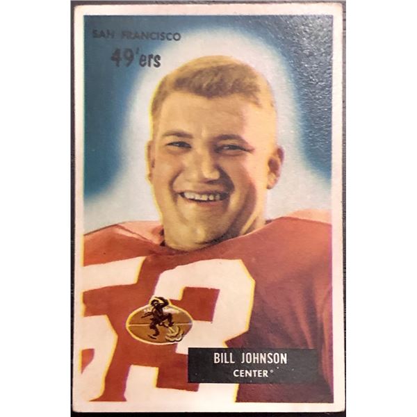 1955 BOWMAN NFL BILL JOHNSON