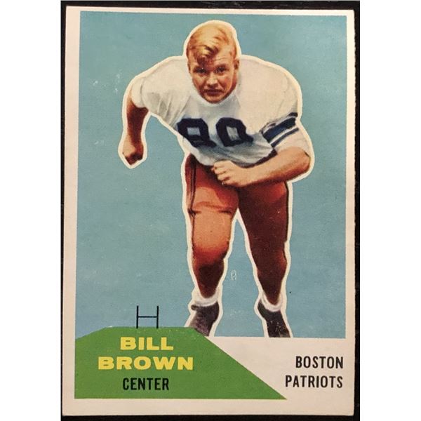 1960 FLEER NFL BILL BROWN