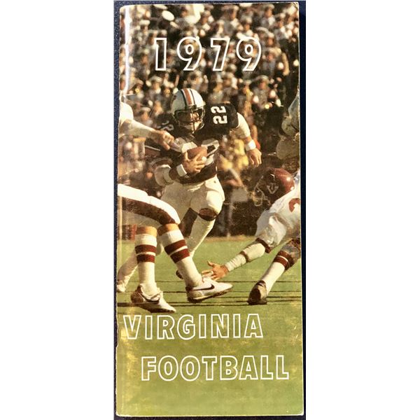 1979 UNIVERSITY of VIRGINIA  FOOTBALL MEDIA GUIDE