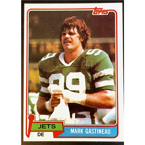 1981 TOPPS MARK GASTINEAU ROOKIE CARD