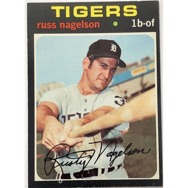 1971 TOPPS HI NUMBERS RUSS NAGELSON ROOKIE CARD