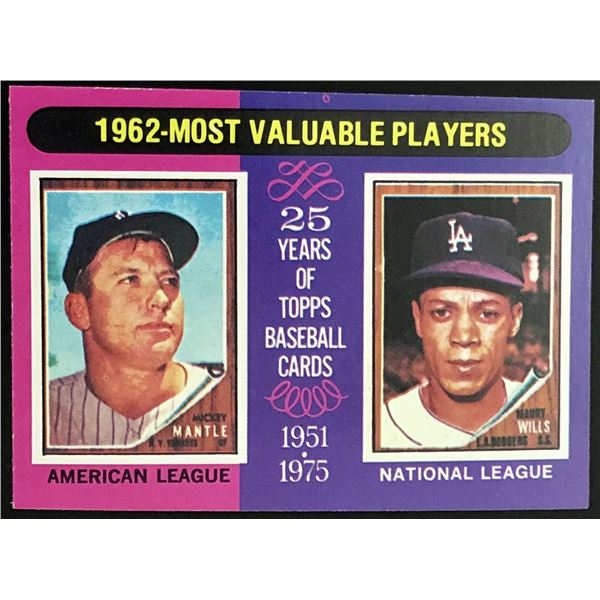 1975 TOPPS MINI MICKEY MANTLE (HOF)