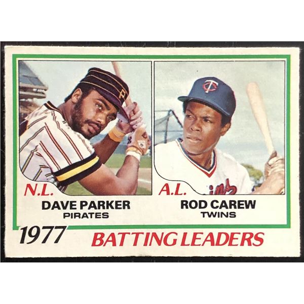 1978 O-PEE-CHEE DAVE PARKER / ROD CAREW (HOF)