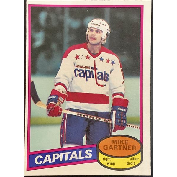 1980-81 O-PEE-CHEE MIKE GARTNER (HOF) ROOKIE CARD