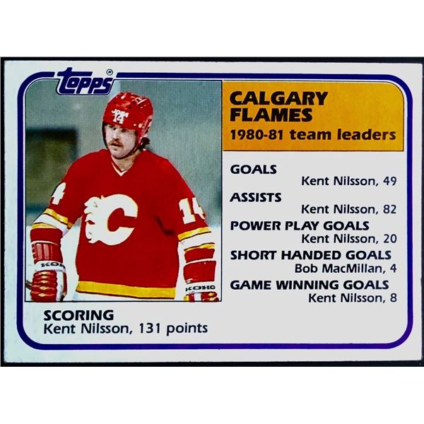 1981-82 TOPPS KENT NILSSON