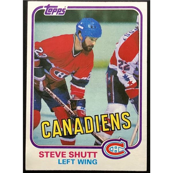 1981-82 TOPPS STEVE SHUTT (HOF)