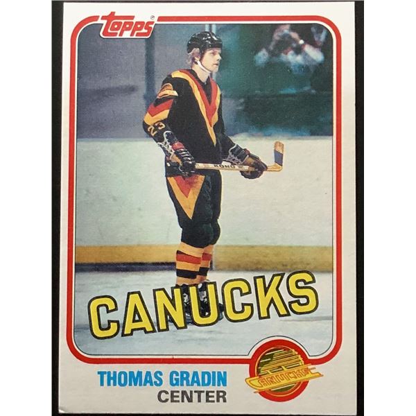 1981-82 TOPPS THOMAS GRADIN