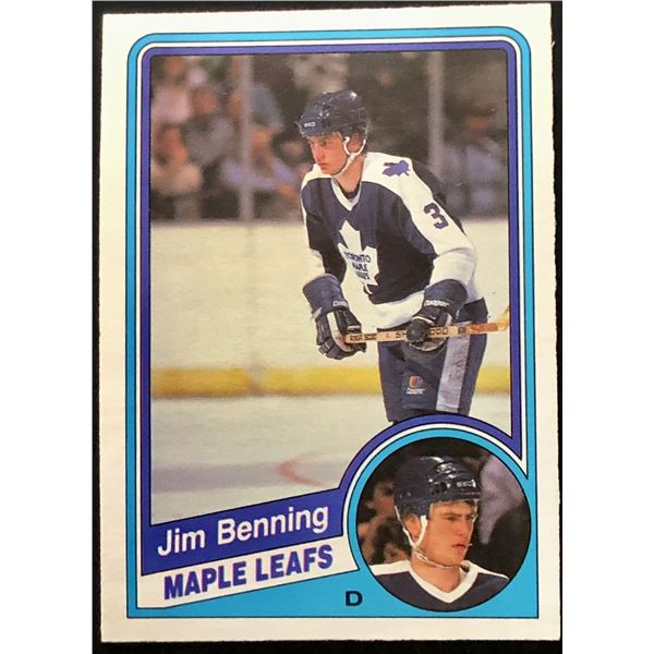 1984-85 O-PEE-CHEE JIM BENNING