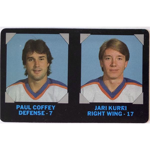1985-86 7-ELEVEN PAUL COFFEY / JARI KURRI (HOF)