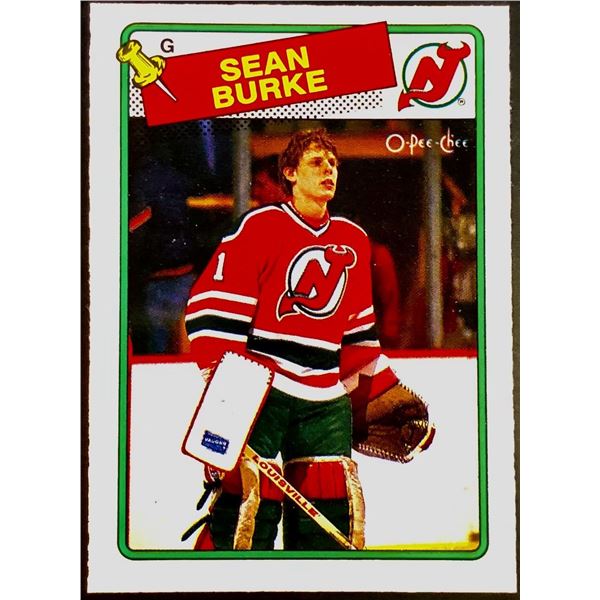 1988-89 O-PEE-CHEE SEAN BURKE ROOKIE CARD