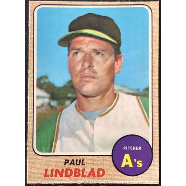 1968 TOPPS PAUL LINDBLAD