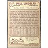 Image 2 : 1968 TOPPS PAUL LINDBLAD