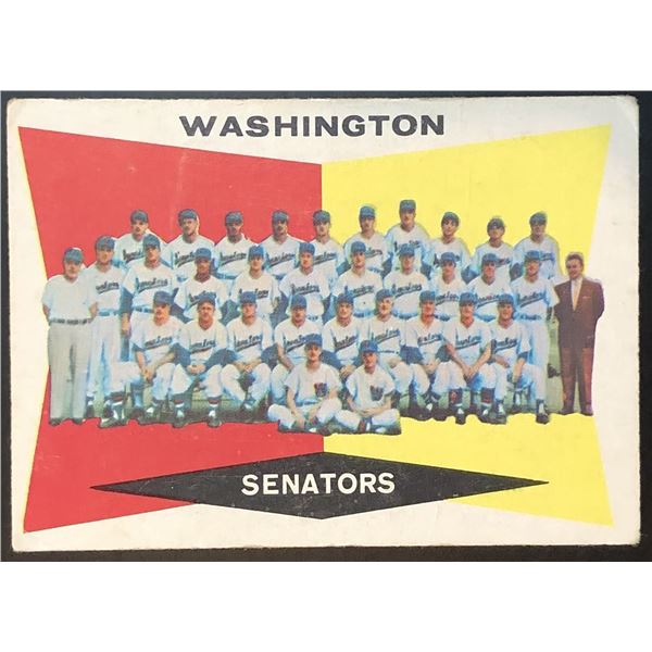 1960 TOPPS WASHINGTON SENATORS