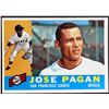 Image 1 : 1960 TOPPS JOSE PAGAN WHITEBACK