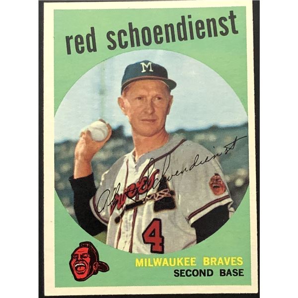 1959 TOPPS RED SCHOENDIENST (HOF)