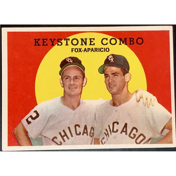 1959 TOPPS NELLIE FOX & LUIS APARICIO (HOF)