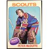 Image 1 : 1975-76 TOPPS PETER McDUFFE ROOKIE CARD