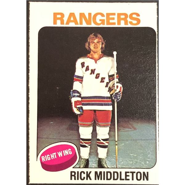 1975-76 O-PEE-CHEE RICK MIDDLETON (HOF) ROOKIE CARD