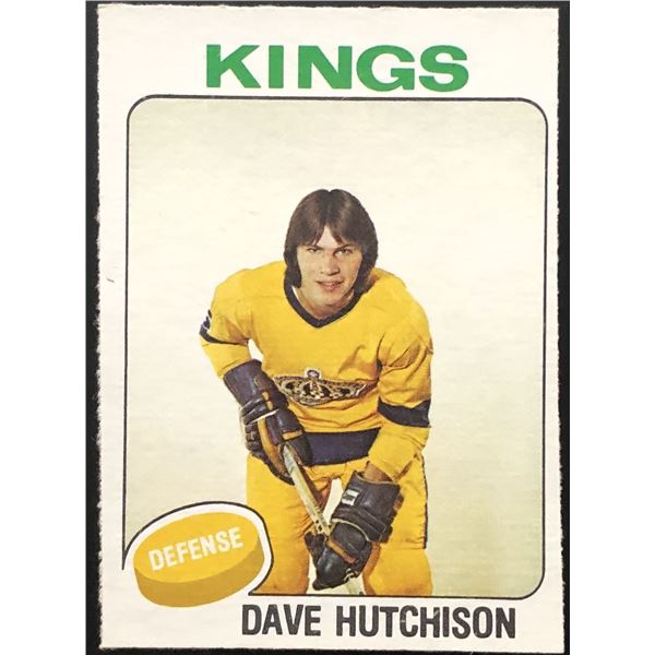1975-76 O-PEE-CHEE DAVE HUTCHISON ROOKIE CARD