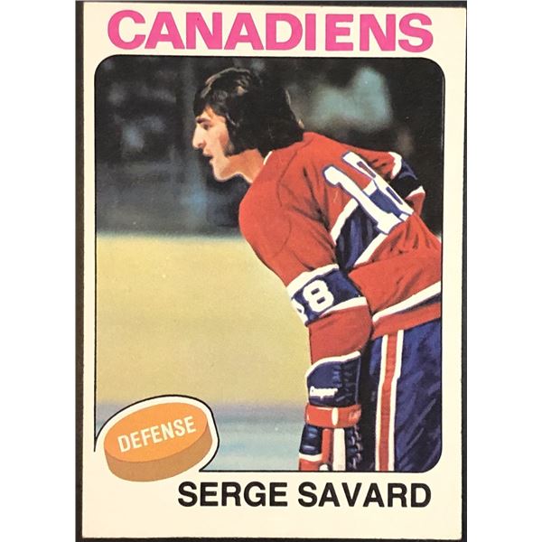 1975-76 NHL TOPPS SERGE SAVARD (HOF)