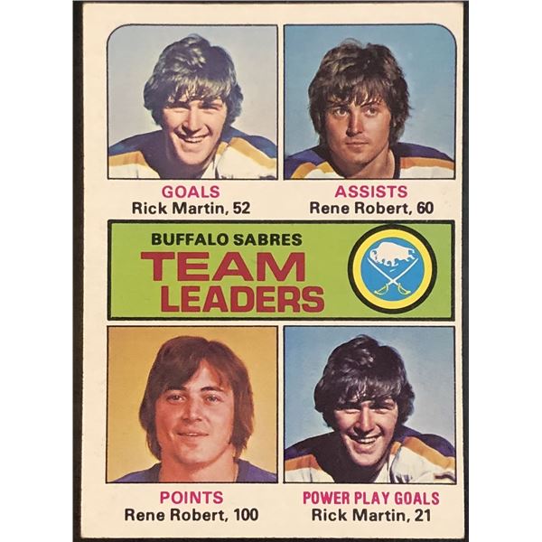 1975-76 NHL TOPPS RICK MARTIN (HOF)
