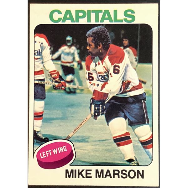 1975-76 NHL TOPPS MIKE MARSON ROOKIE CARD