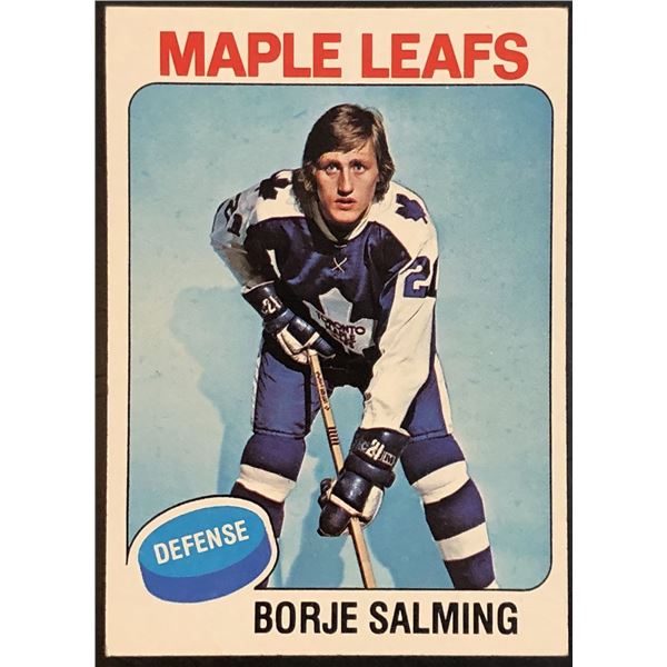 1975-76 NHL TOPPS BORJE SALMING (HOF)