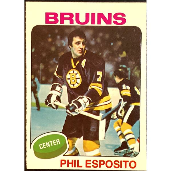 1975-76 NHL O-PEE-CHEE PHIL ESPOSITO (HOF)