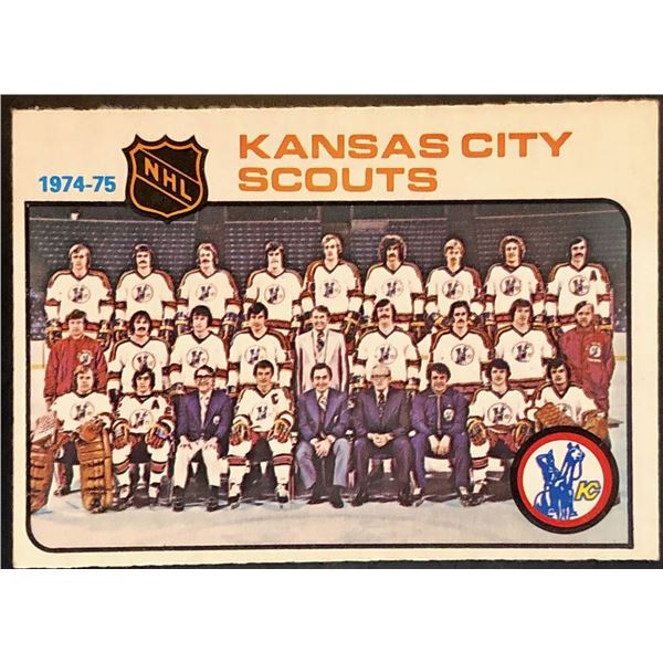 1975-76 NHL O-PEE-CHEE KANSAS CITY SCOUTS
