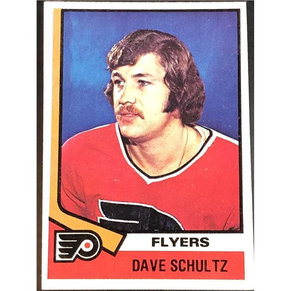 1974-75 TOPPS DAVE SCHULTZ