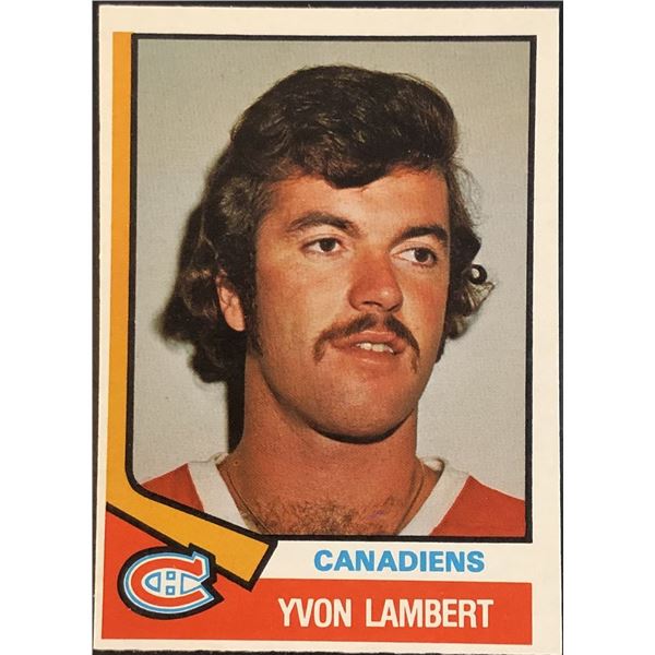 1974-75 O-PEE-CHEE YVON LAMBERT ROOKIE CARD